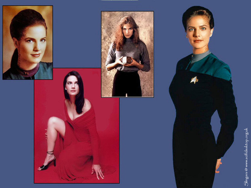 Woman in Red Dress — Blue, Professional, Photograph