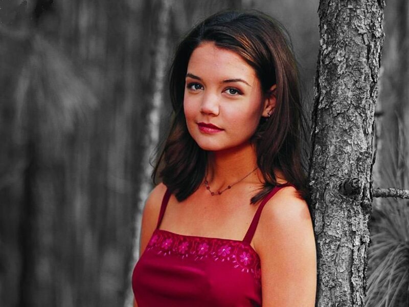 Woman in Red Dress — Calm, Photograph, Tree