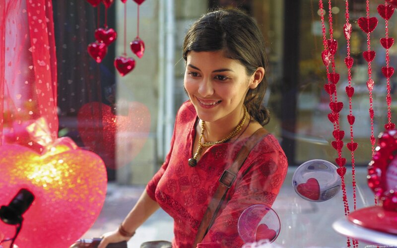 Woman in Red Dress — Cheerful