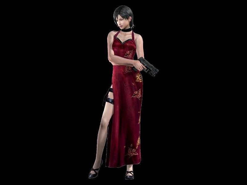 Woman in Red Dress — Confident, 3d Render