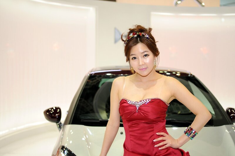 Woman in Red Dress — Confident, Photograph, Car, Jewelry
