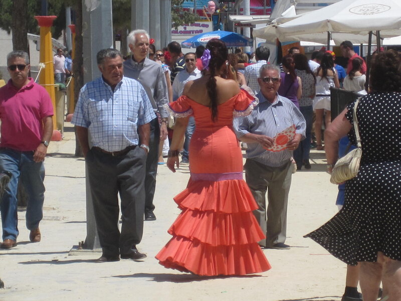 Woman in Red Dress — Crowded
