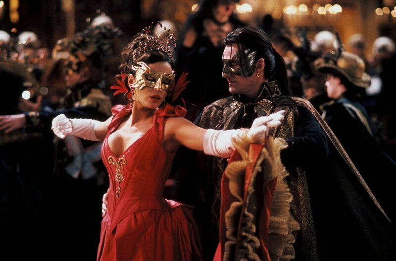 Woman in Red Dress Dancing — Dramatic
