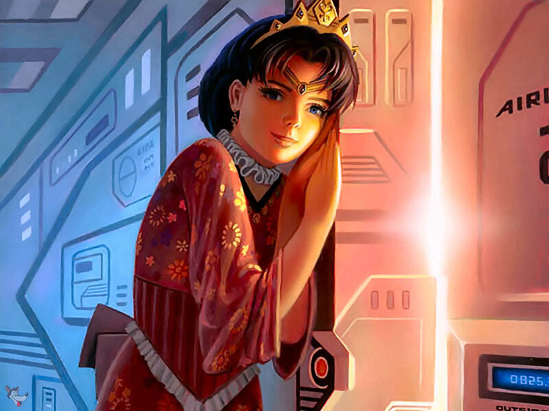 Woman in Red Dress — Dramatic, Anime, Crown