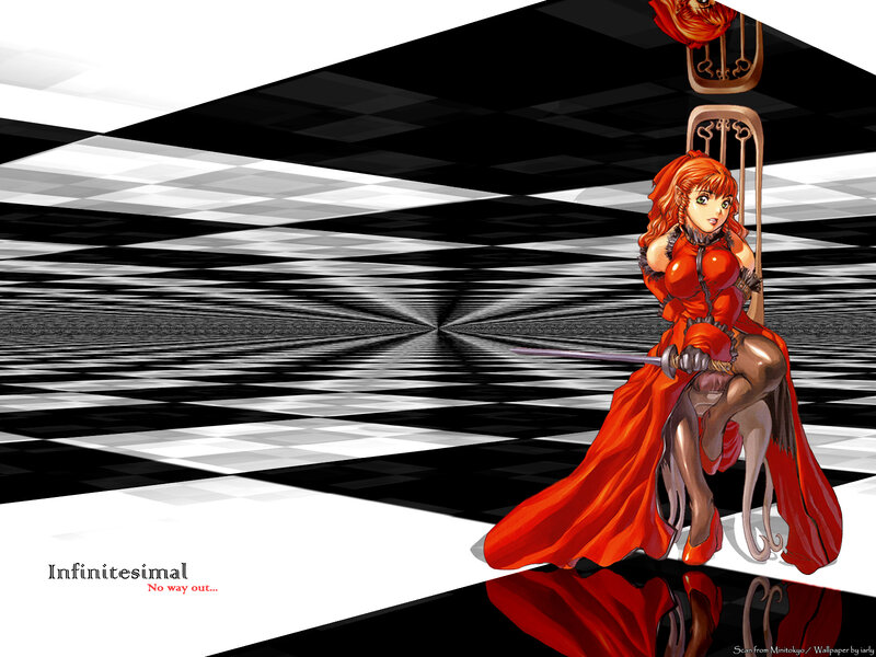 Woman in Red Dress — Dramatic, Anime