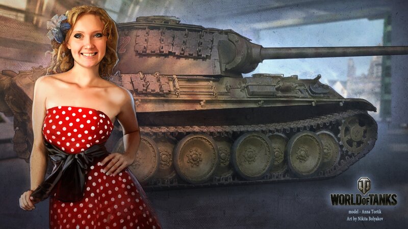 Woman in Red Dress — Dramatic, Digital Art, Tank, Flower