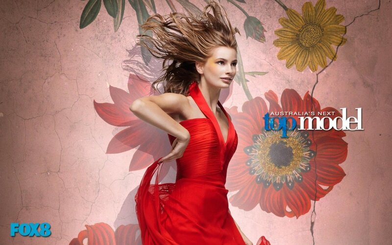 Woman in Red Dress — Dramatic, Illustration, Flowers
