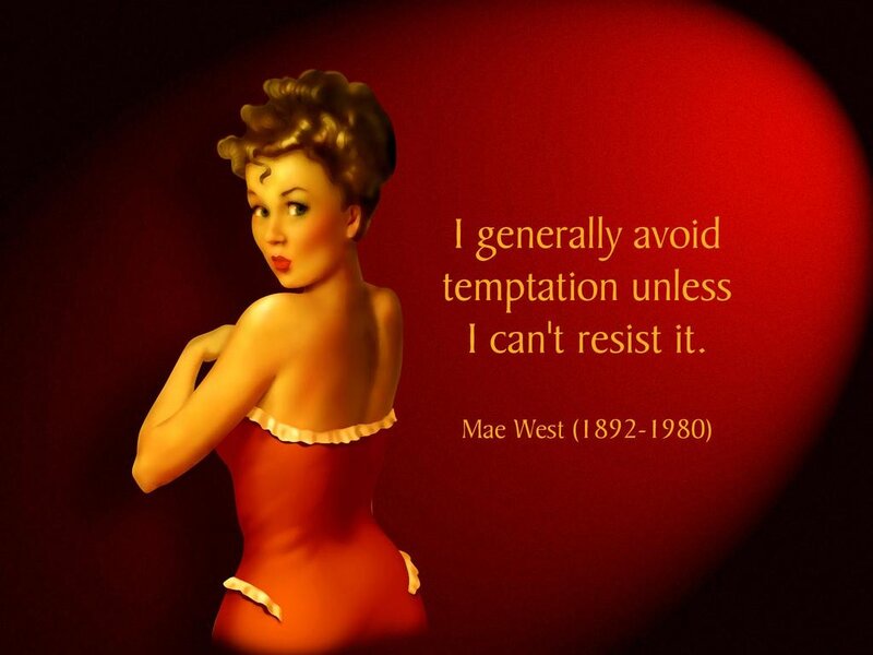 Woman in Red Dress — Dramatic, Illustration, Quote