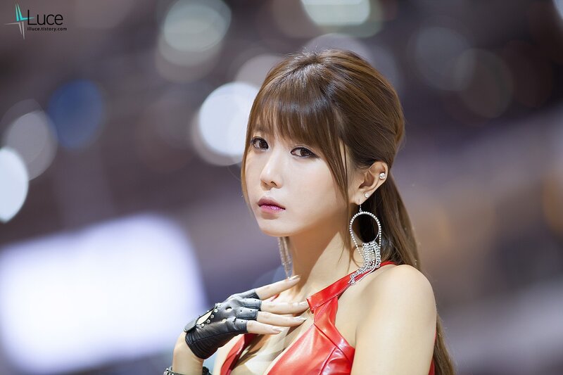 Woman in Red Dress — Dramatic, Photograph, Earring, Glove