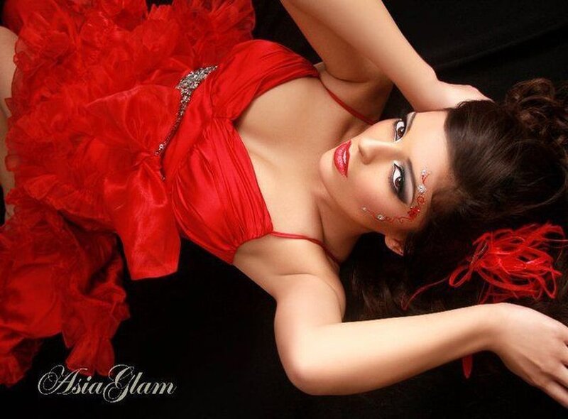 Woman in Red Dress — Dramatic, Photograph, Red Dress