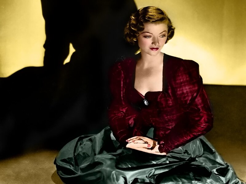 Woman in Red Dress — Dramatic, Photograph, Shadow