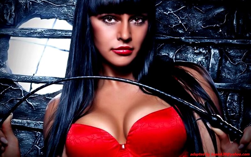 Woman in Red Dress — Dramatic, Photograph, Whip