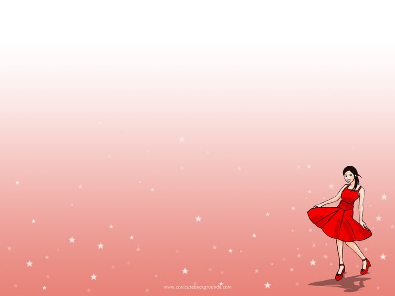 Woman in Red Dress — Dreamy, Illustration