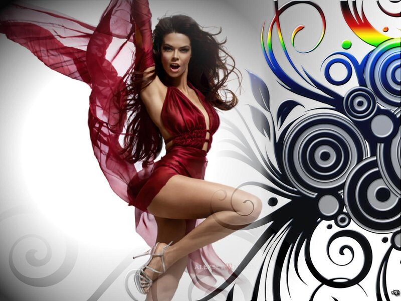 Woman in Red Dress — Dynamic, Photograph, Red Fabric