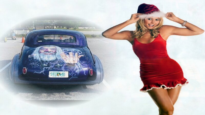 Woman in Red Dress — Festive, Afternoon