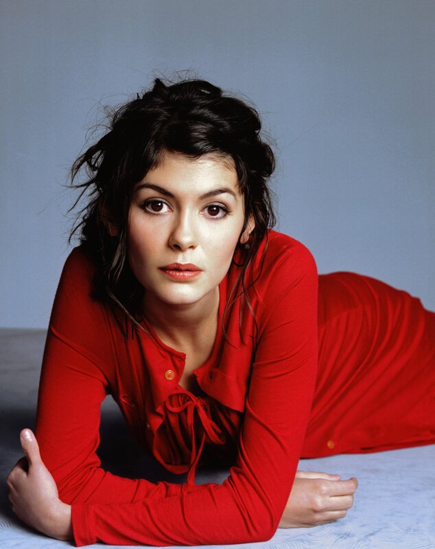 woman in red dress lying down