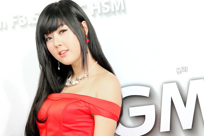 Woman in Red Dress — Neutral, Photograph, Necklace, Earrings