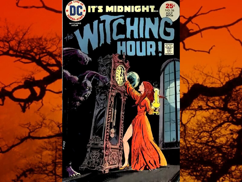 Woman in Red Dress — Orange, Dramatic, Night