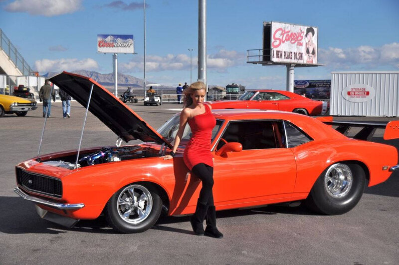 Woman in Red Dress — Orange, Outdoor