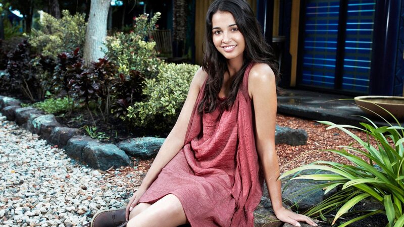 woman in red dress outdoors