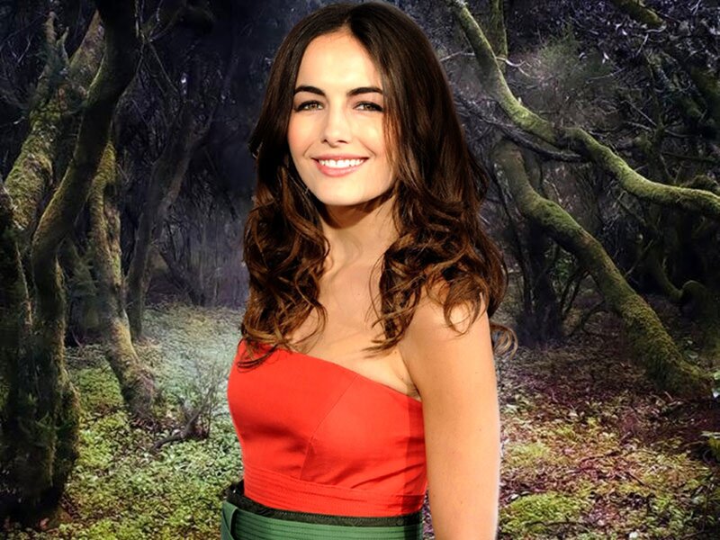 Woman in Red Dress — Serene, Photograph, Forest