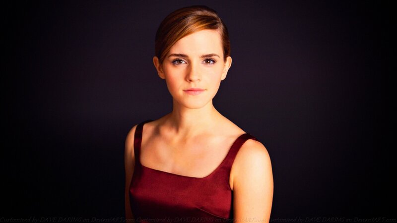 Woman in Red Dress — Serious, Photograph, Dark Background