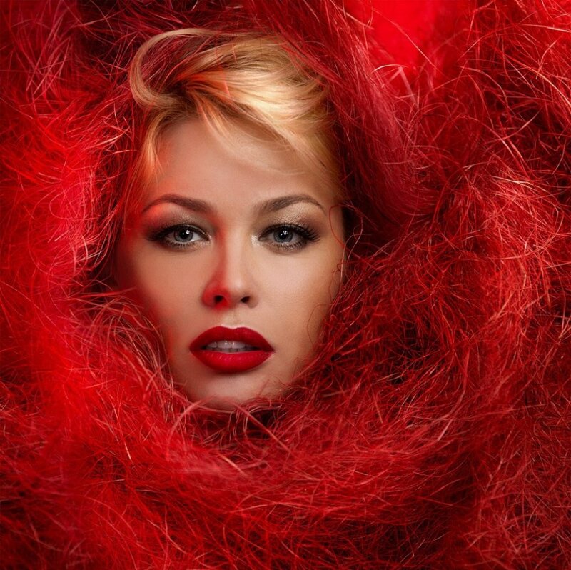Woman in Red Fur