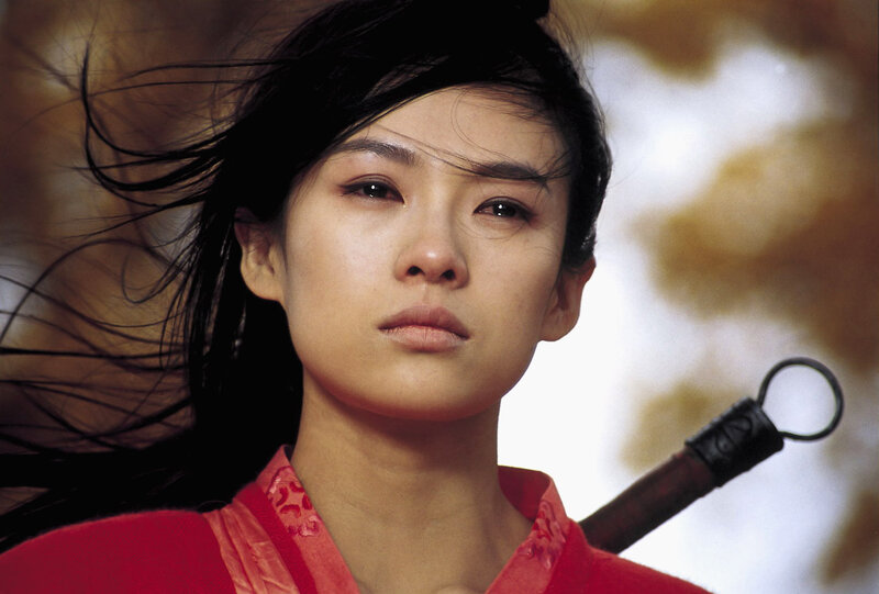 Woman in Red Garment — Dramatic, Photograph, Sword