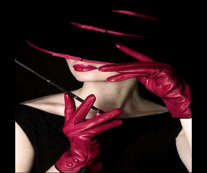 Woman in Red Gloves — Dramatic