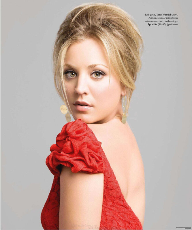 Woman in red gown