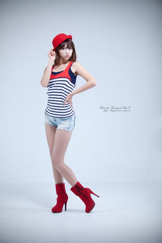 woman in red hat and boots