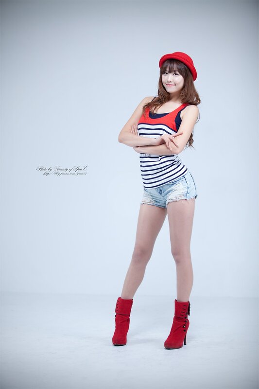 woman in red hat and boots