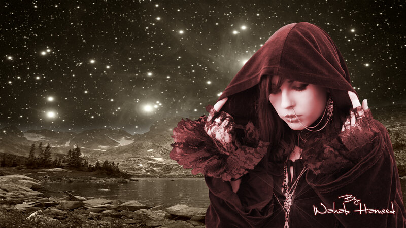 Woman in Red Hood — Brown