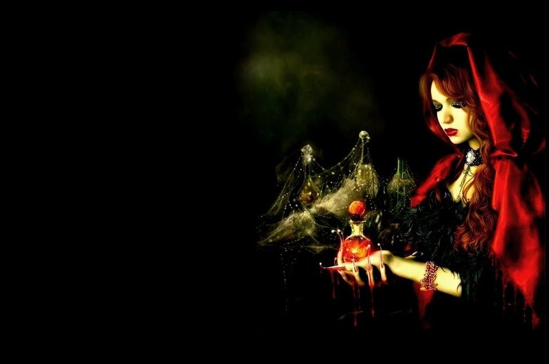Woman in Red Hood — Dark