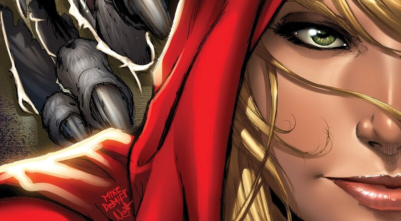 Woman in Red Hood — Dramatic, Comic, Claws