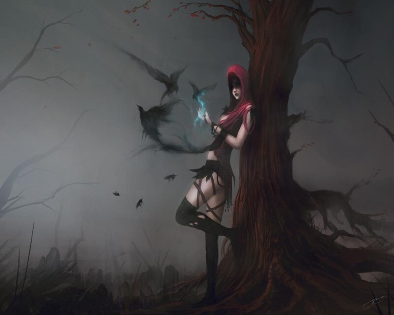 Woman in Red Hood — Gray