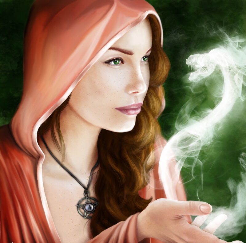 Woman in Red Hood — Mystical