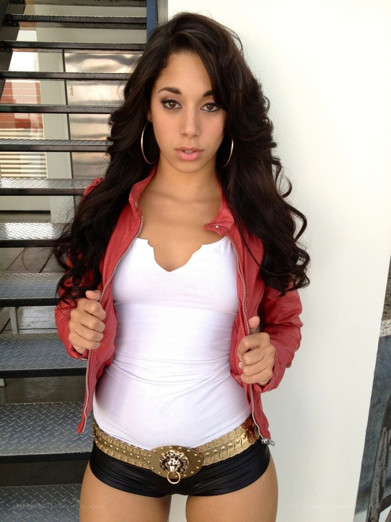 woman in red jacket