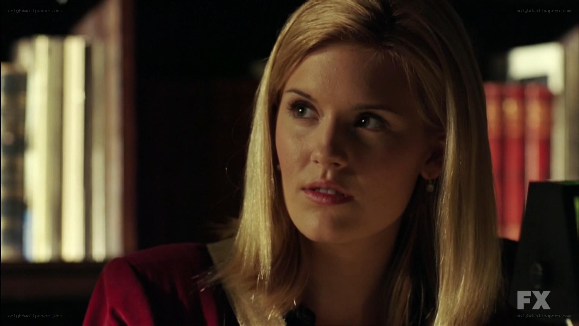 woman in red jacket