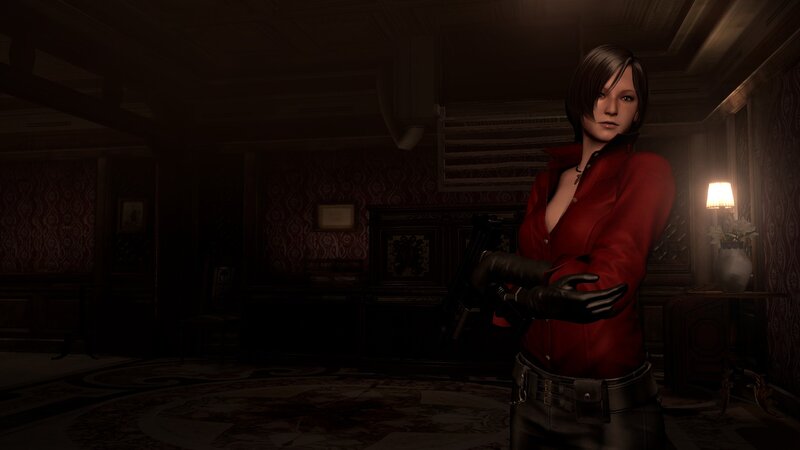 Woman in Red Jacket — Dark, Tense