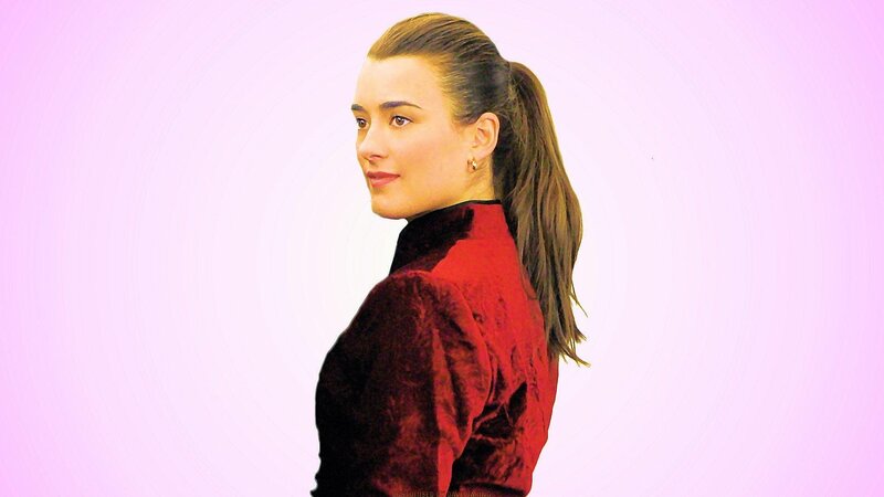 Woman in Red Jacket — Neutral, Photograph, Ponytail