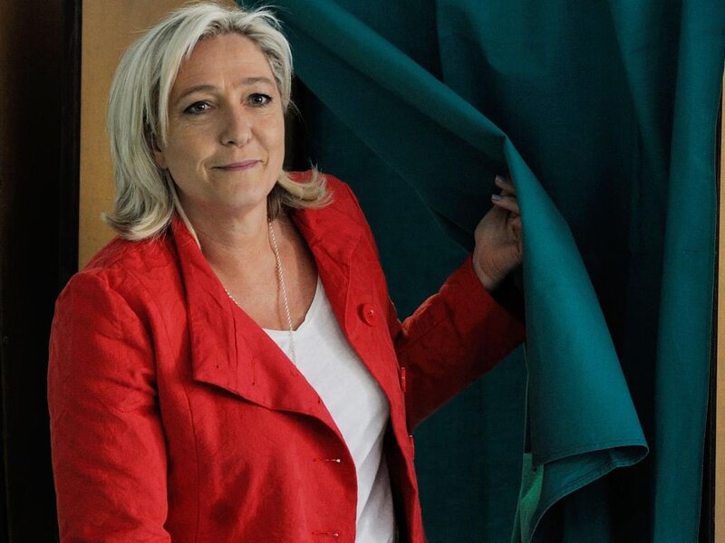 Woman in Red Jacket — Serious, Photograph