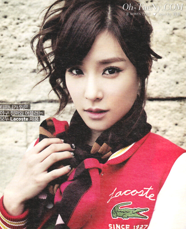 woman in red lacoste sweater