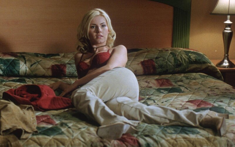 Woman in Red Lingerie — Calm, Night, Photograph