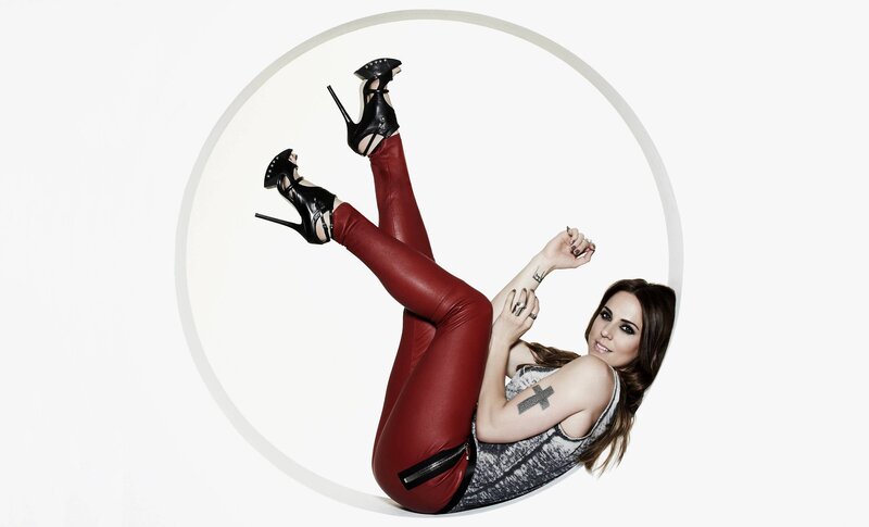 Woman in Red Pants — Confident, Photograph, Tattoo