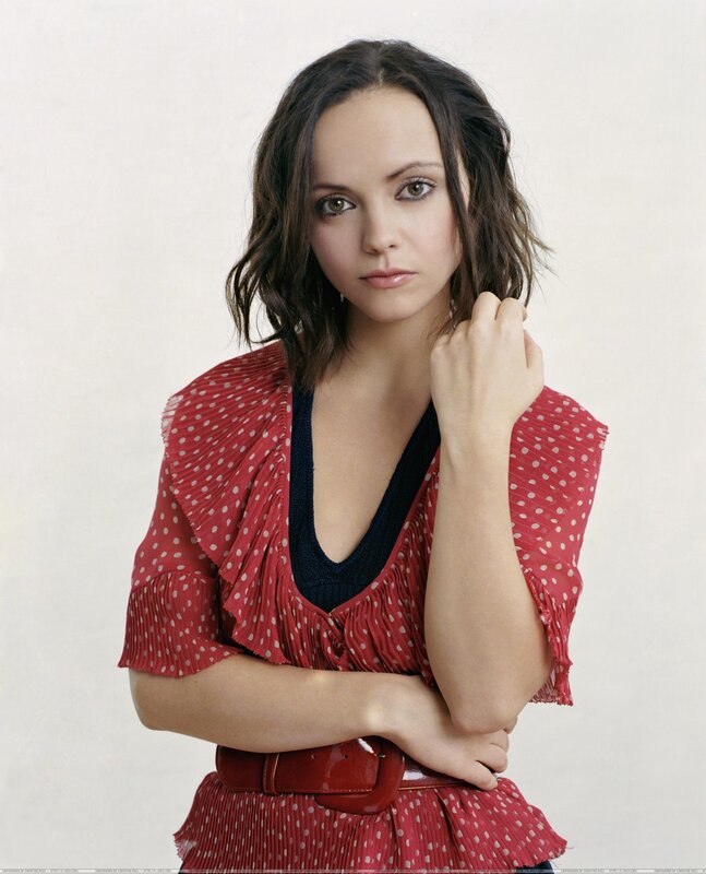 woman in red polka-dot dress