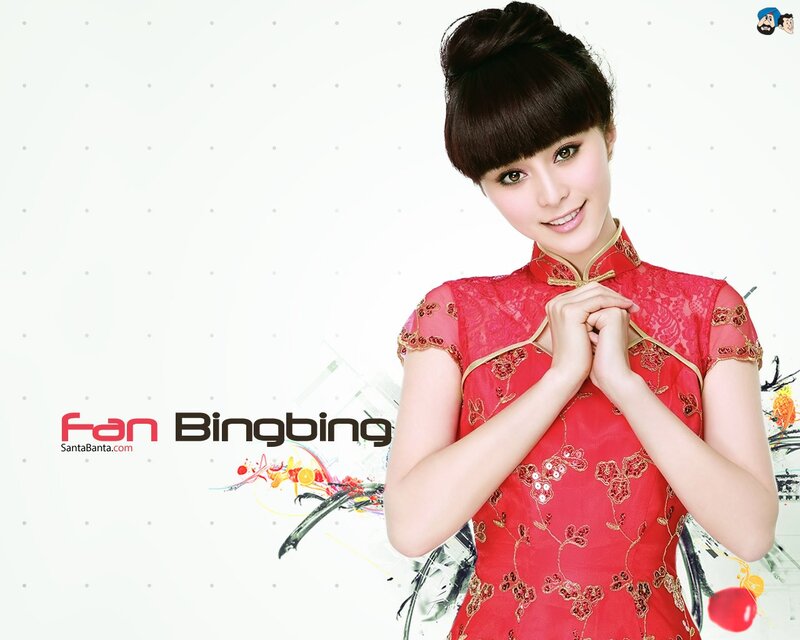 woman in red qipao