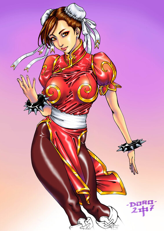 Woman in Red Qipao — Confident