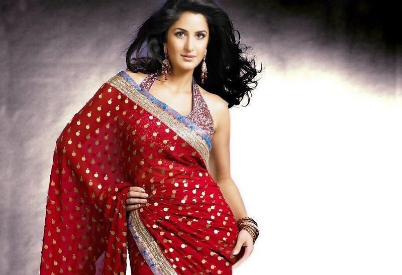 woman in red sari