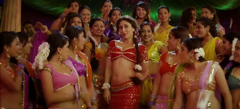 Woman in Red Sari Dancing — Festive